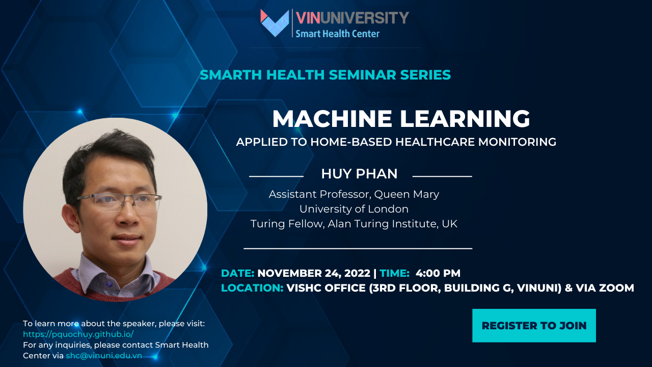 Smart Health Seminar 22-23: Machine learning applied to home-based healthcare monitoring