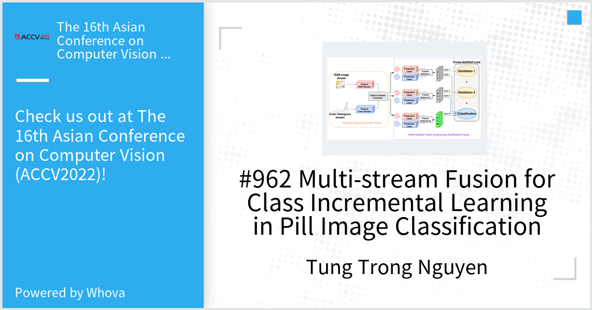 VISHC@ACCV2022: Multi-stream Fusion for Class Incremental Learning in Pill Image Classification