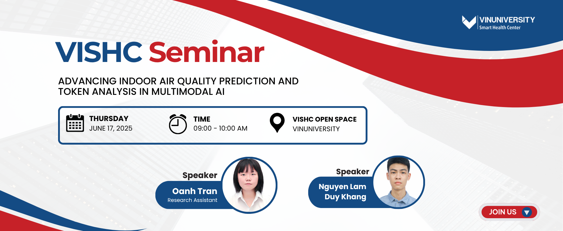 [VISHC SEMINAR] ADVANCING INDOOR AIR QUALITY PREDICTION AND TOKEN ANALYSIS IN MULTIMODAL AI